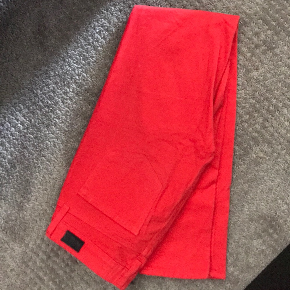 Paige Fire Red Jeans